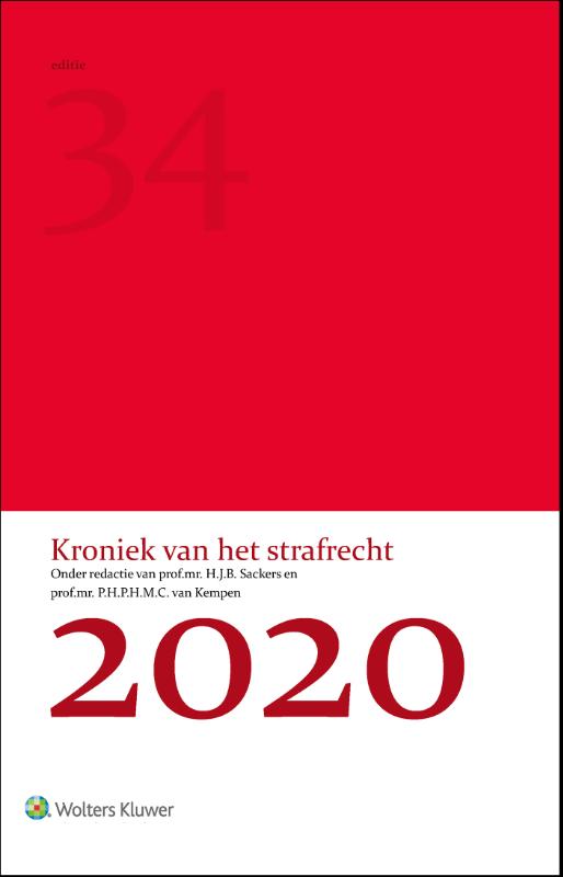 Omslag van Kroniek van het strafrecht 2020