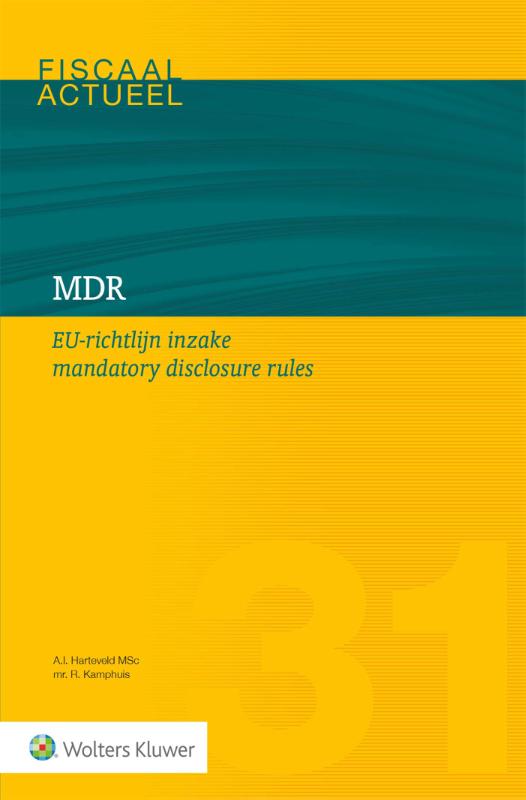 Omslag van MDR EU-richtlijn inzake mandatory disclosure rules