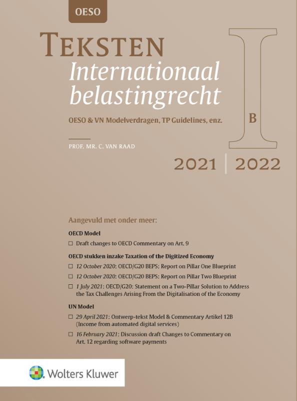 Omslag van Teksten Internationaal belastingrecht 2021/2022