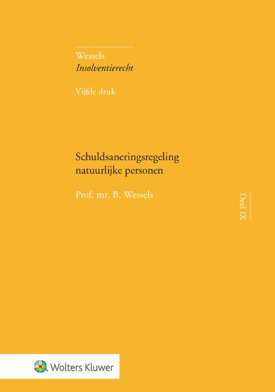 Omslag van Schuldsaneringsregeling natuurlijke personen