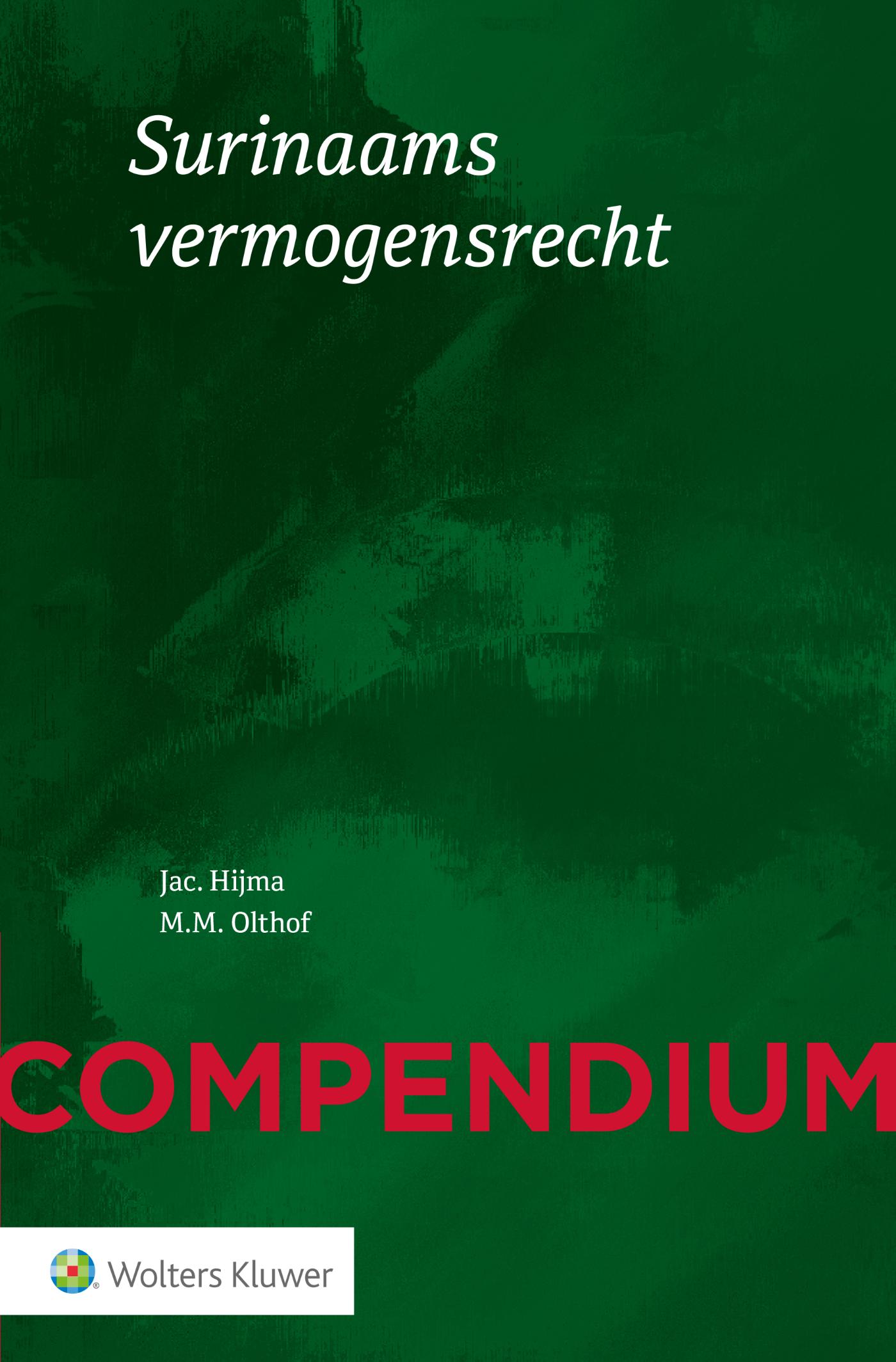 Omslag van Compendium Surinaams vermogensrecht