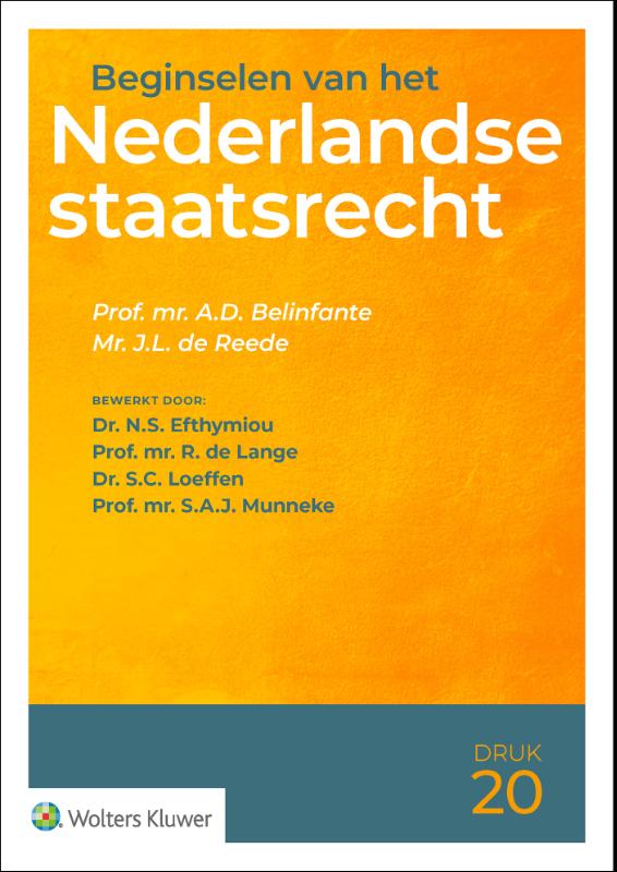 Omslag van Beginselen van het Nederlandse staatsrecht