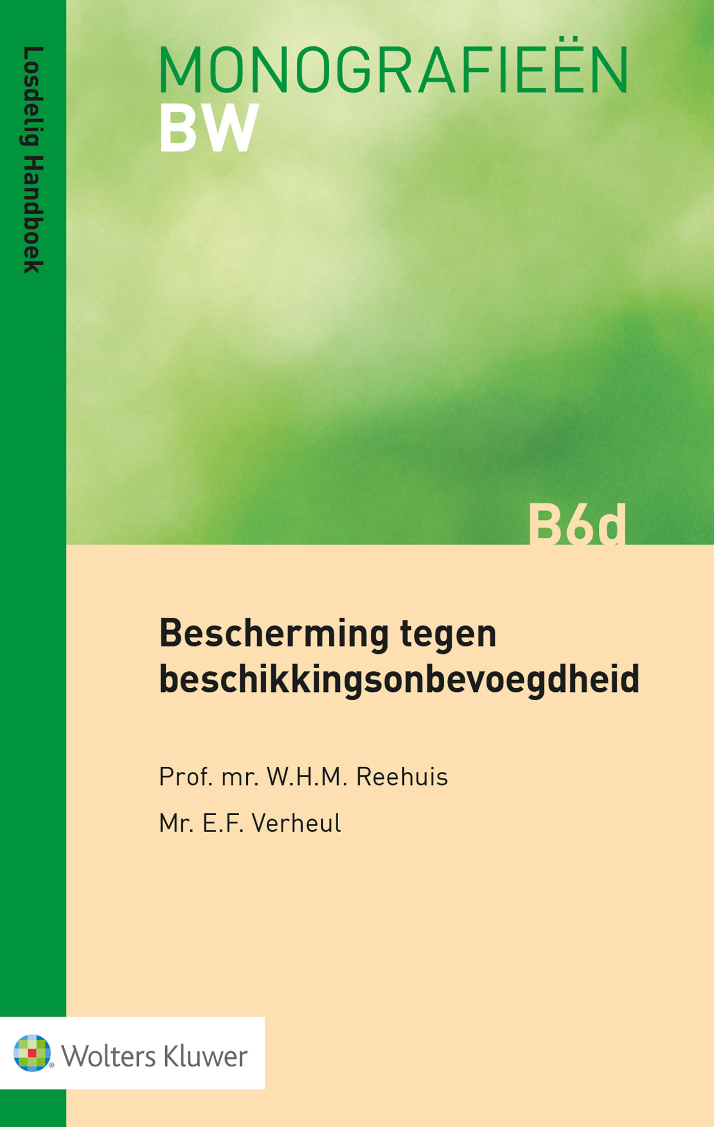 Omslag van Bescherming tegen beschikkingsonbevoegdheid