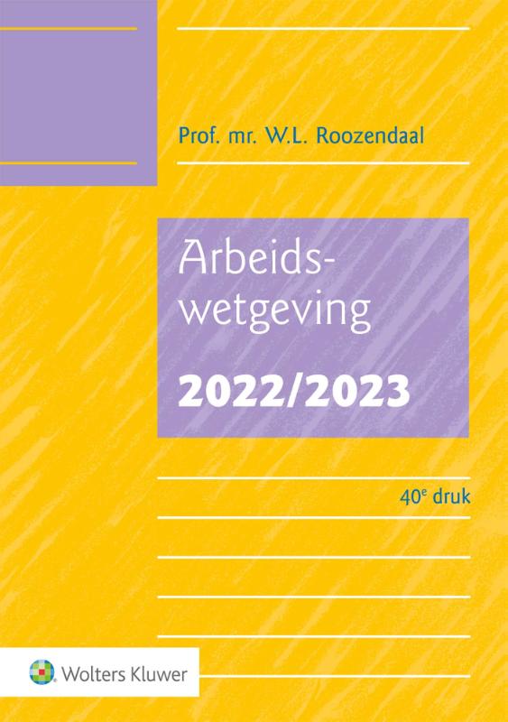 Omslag van Arbeidswetgeving 2022/2023