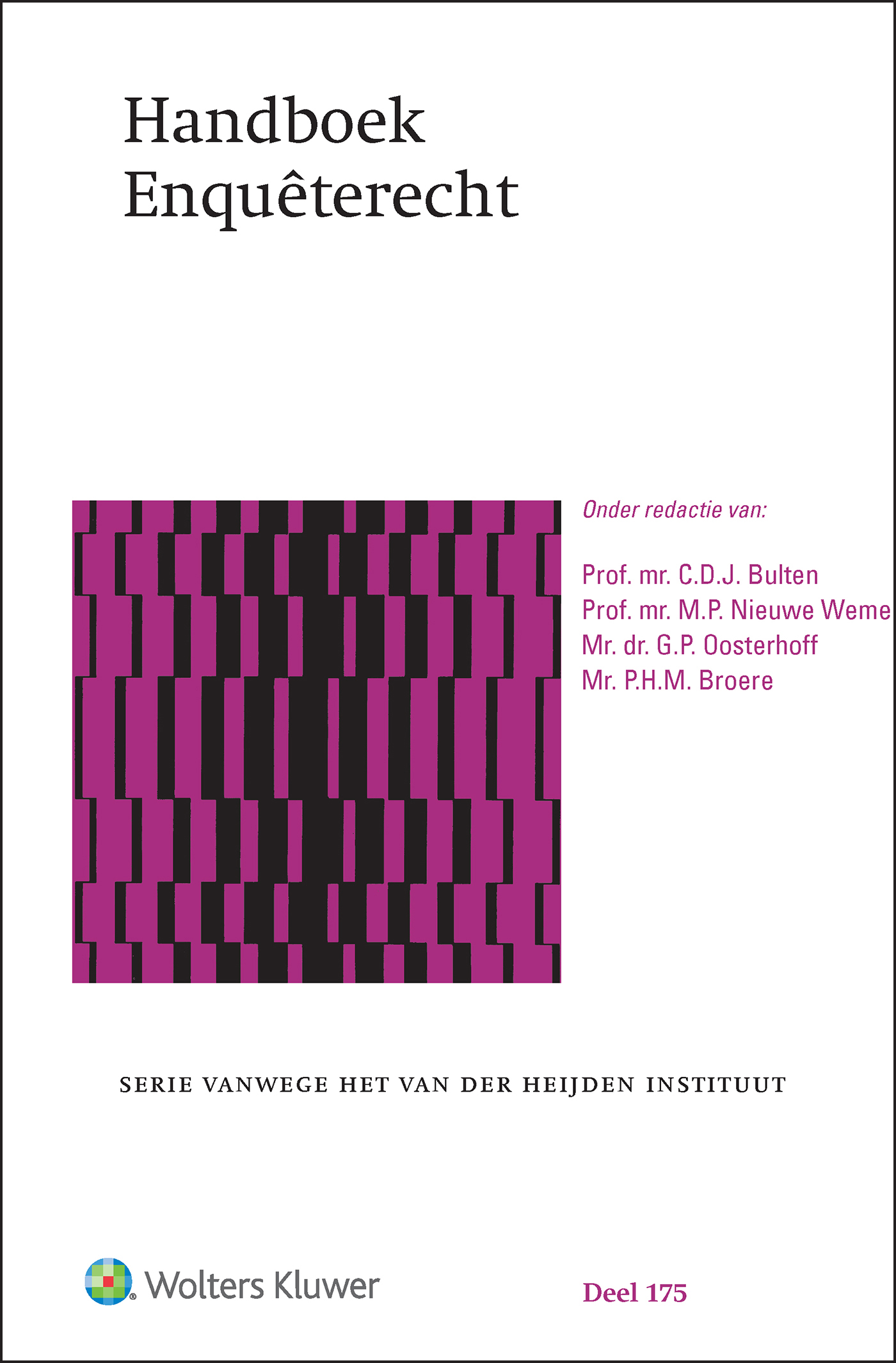 Omslag van Handboek Enquêterecht
