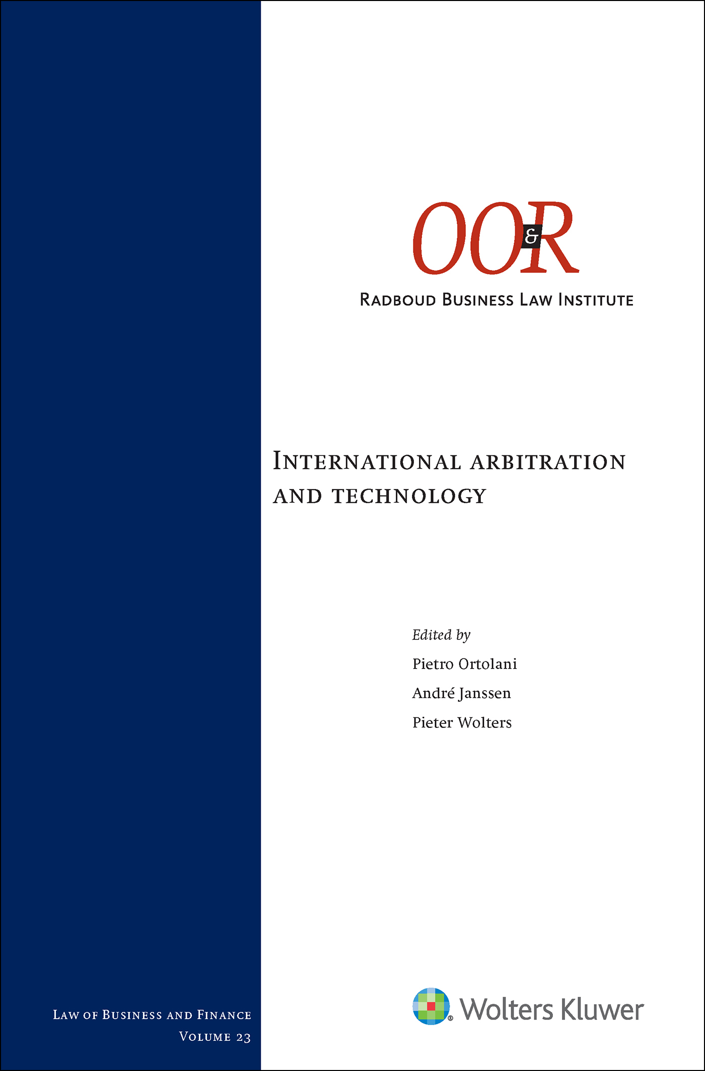 Omslag van International arbitration and technology