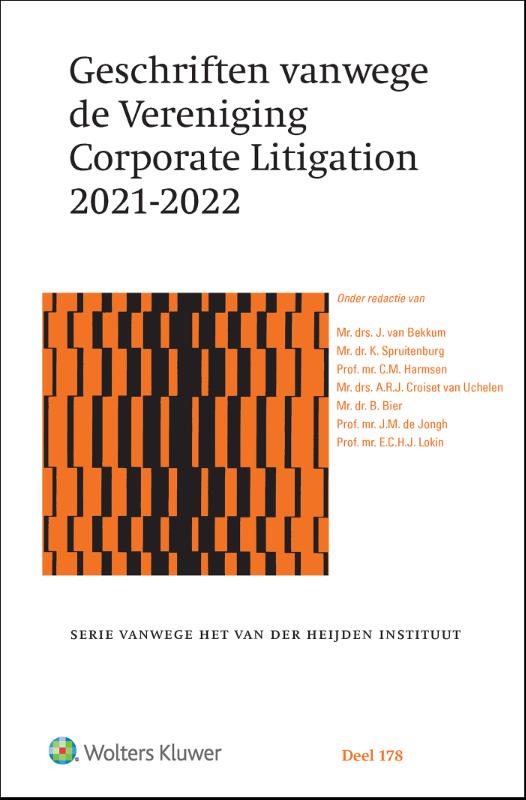 Omslag van Geschriften vanwege de Vereniging Corporate Litigation 2021-2022
