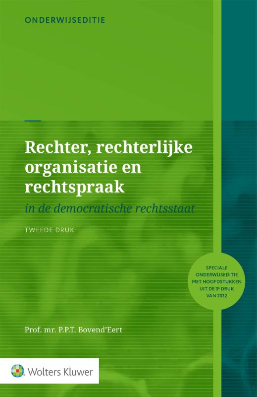 Omslag van Onderwijseditie Rechter, rechterlijke organisatie en rechtspraak