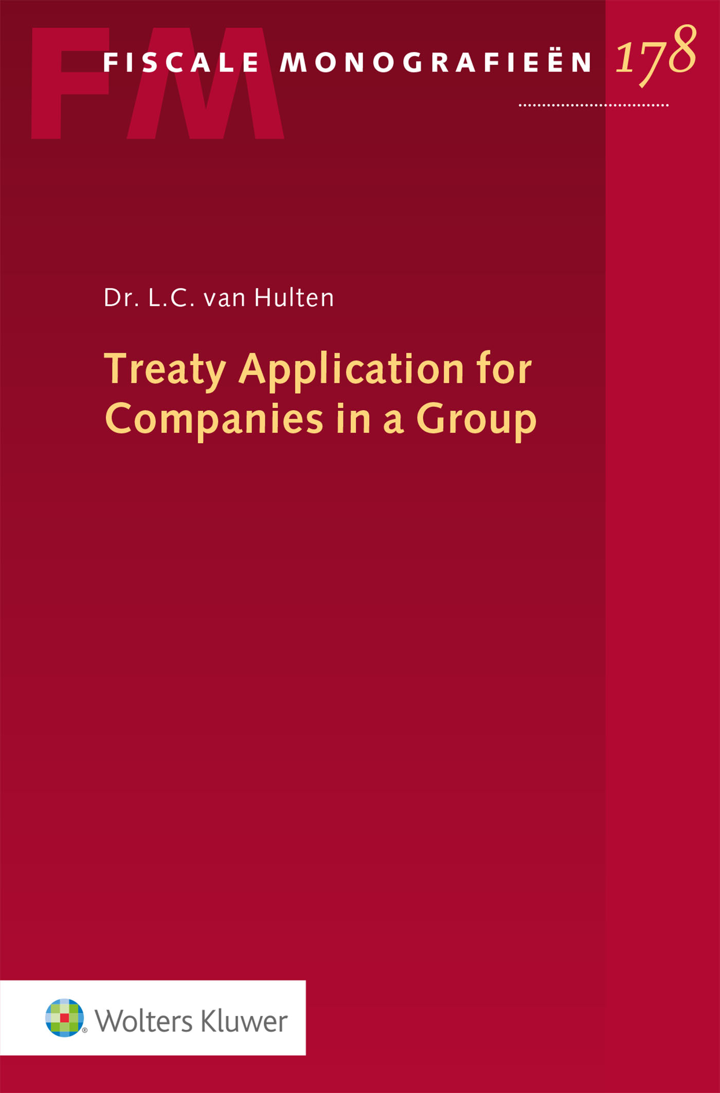 Omslag van Treaty Application for Companies in a Group