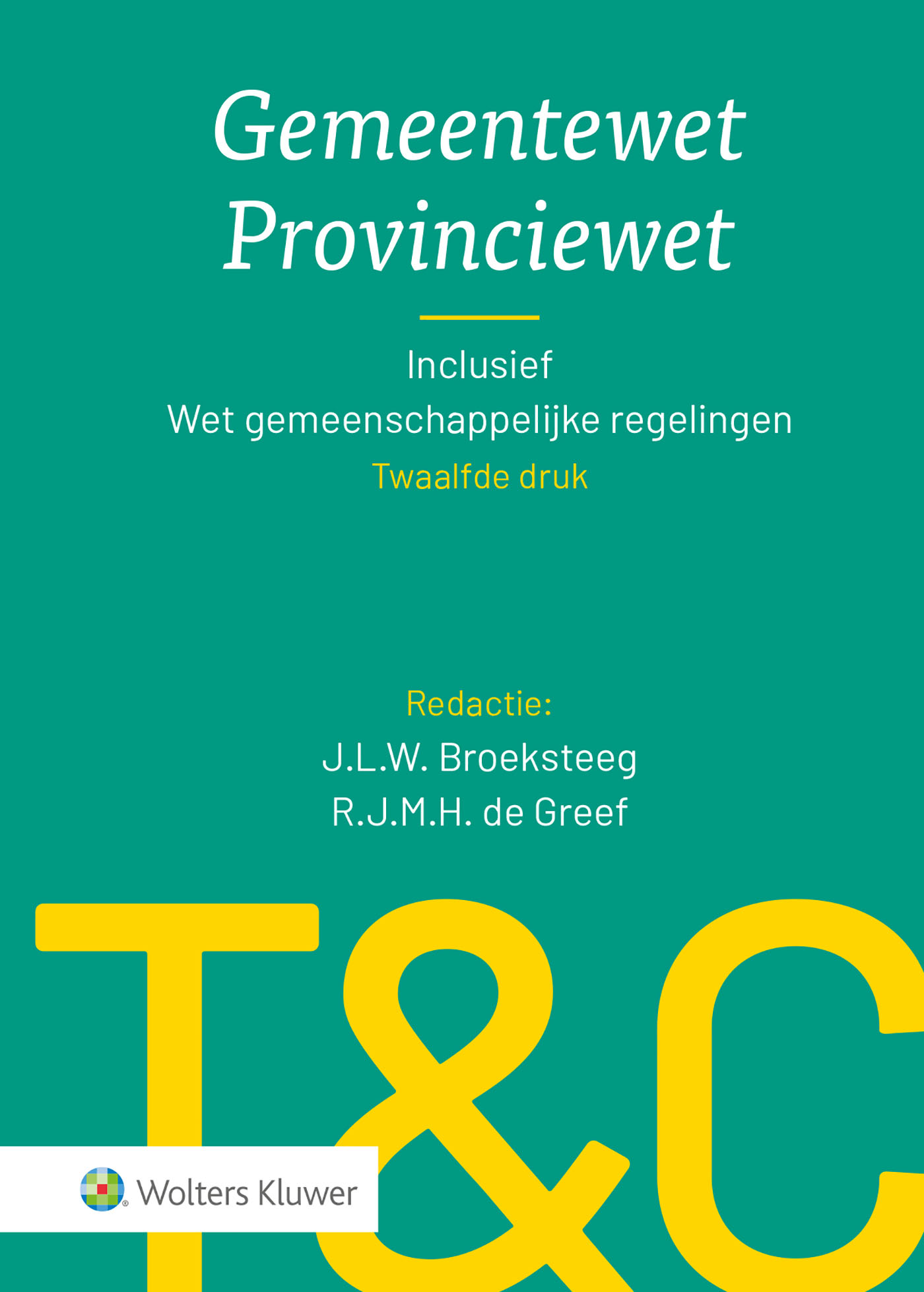 Omslag van Gemeentewet Provinciewet