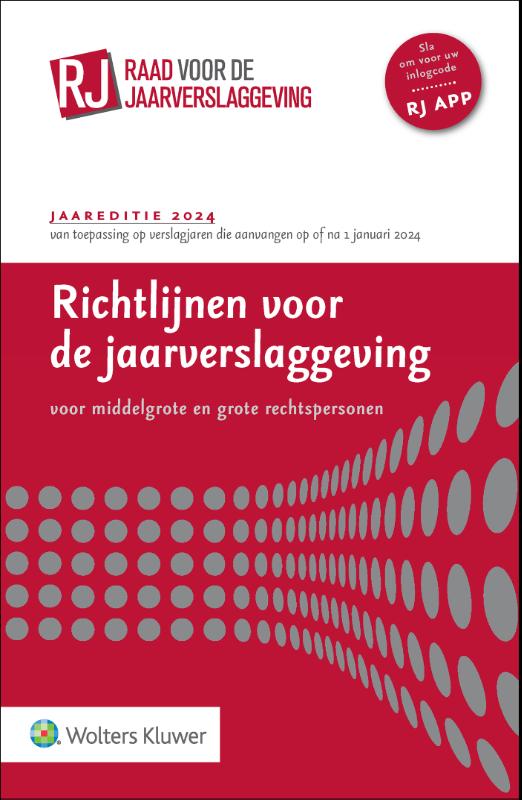 Omslag van Richtlijnen voor de jaarverslaggeving, middelgrote en grote rechtspersonen 2024