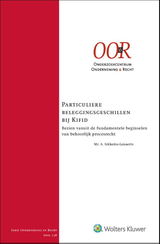 Omslag van Particuliere beleggingsgeschillen bij Kifid