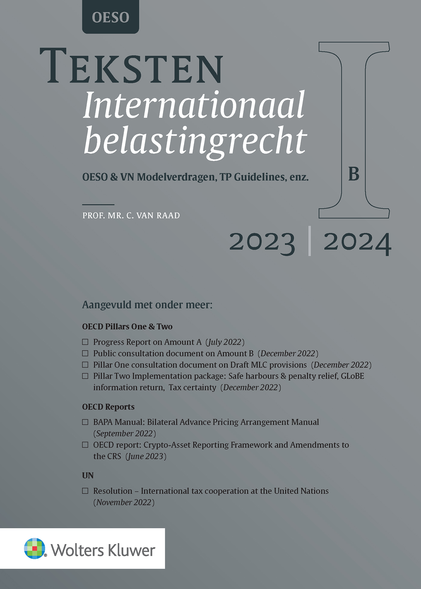 Omslag van Teksten Internationaal belastingrecht 2023/2024