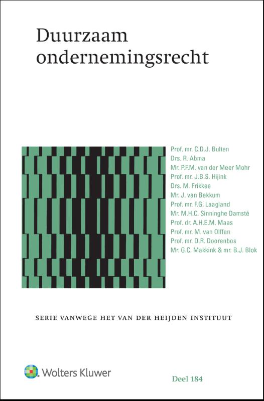 Omslag van Duurzaam ondernemingsrecht