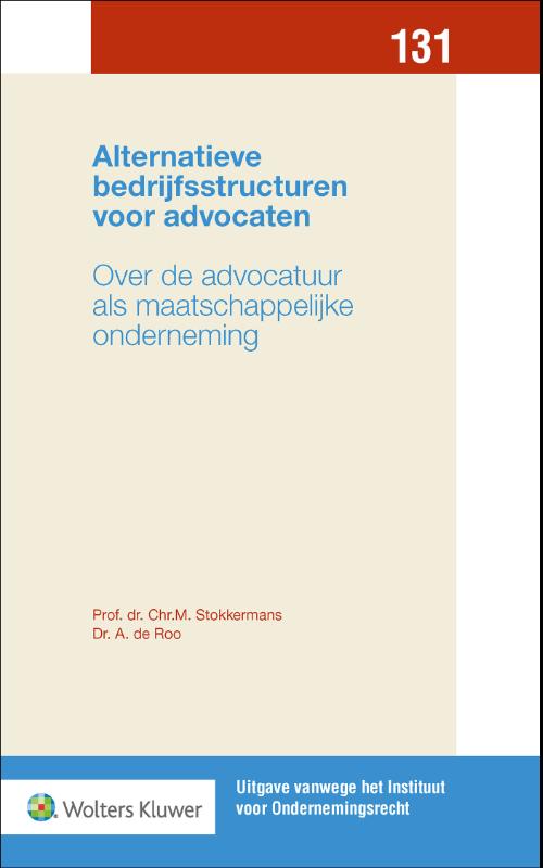 Omslag van Alternatieve bedrijfsstructuren voor advocaten