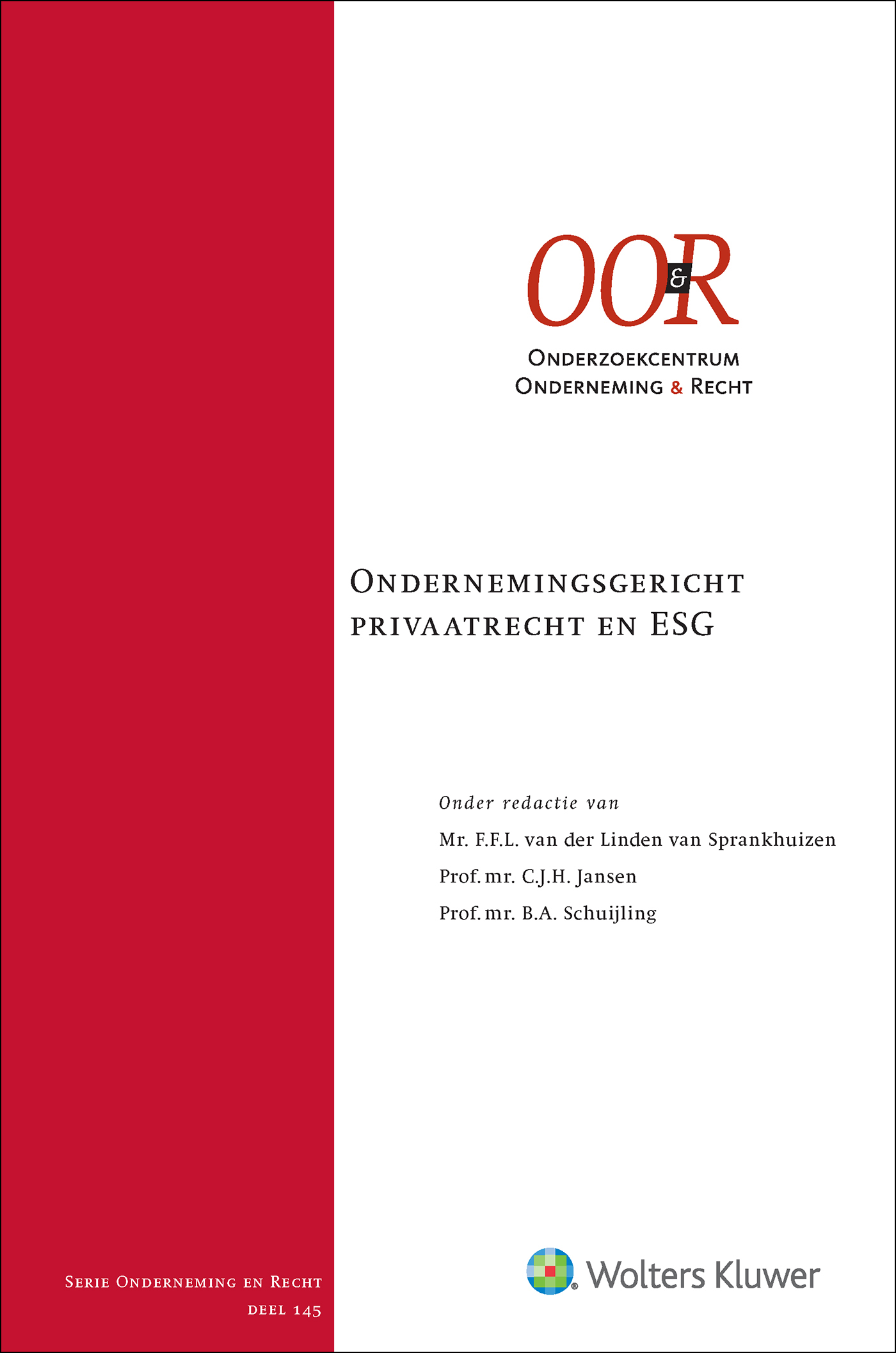 Omslag van Ondernemingsgericht privaatrecht en ESG