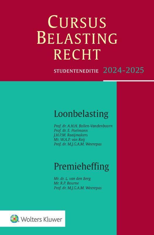 Omslag van Studenteneditie Cursus Belastingrecht Loonbelasting/Premieheffing 2024-2025