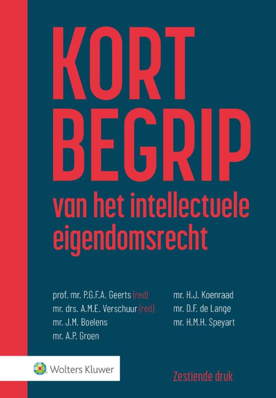 Omslag van Kort begrip van het intellectuele eigendomsrecht