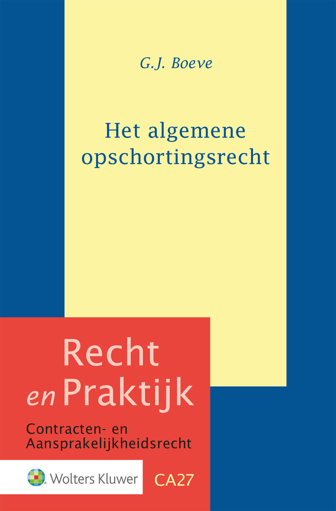 Omslag van Het algemene opschortingsrecht