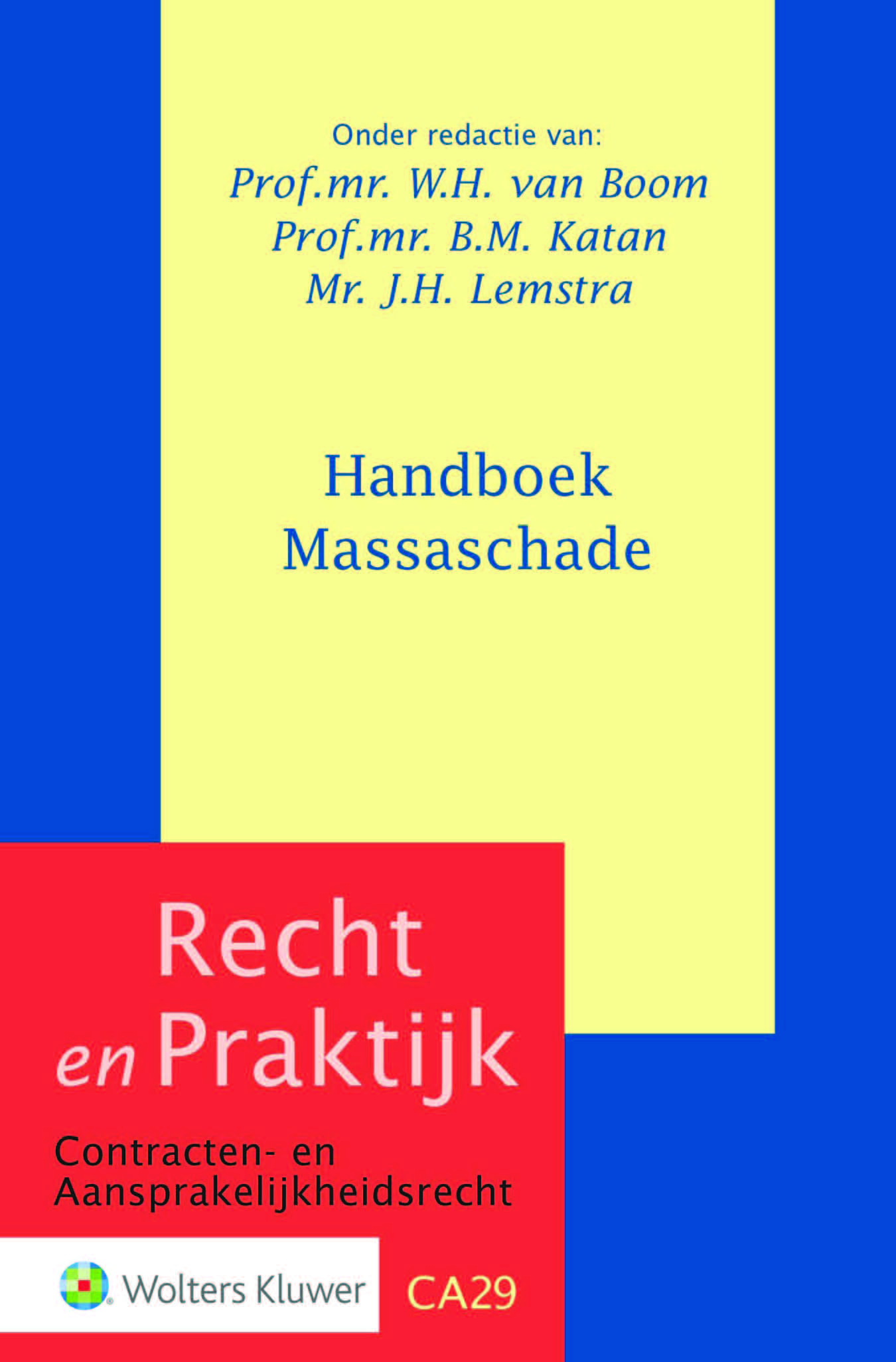 Omslag van Handboek Massaschade