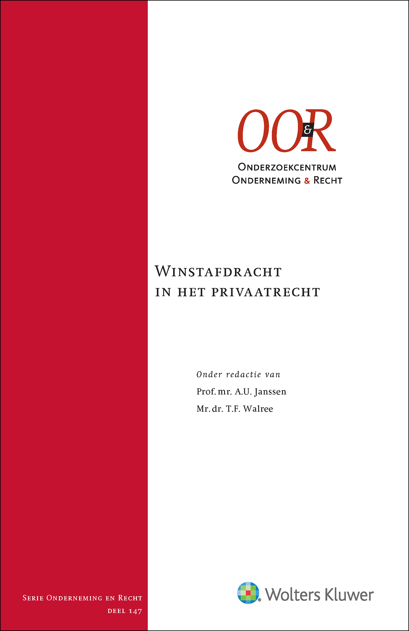 Omslag van Winstafdracht in het privaatrecht