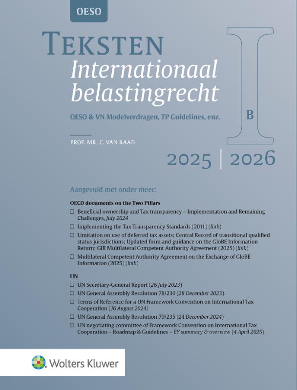 Omslag van Teksten Internationaal belastingrecht 2025/2026