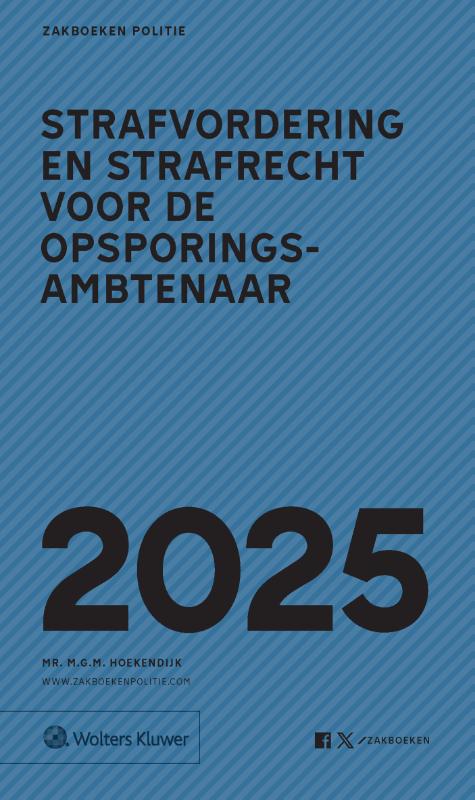 Omslag van Zakboek strafvordering en strafrecht voor de opsporingsambtenaar 2025