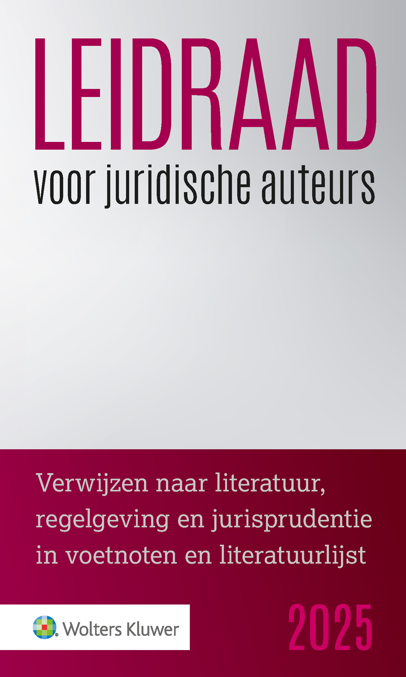 Omslag van Leidraad voor juridische auteurs