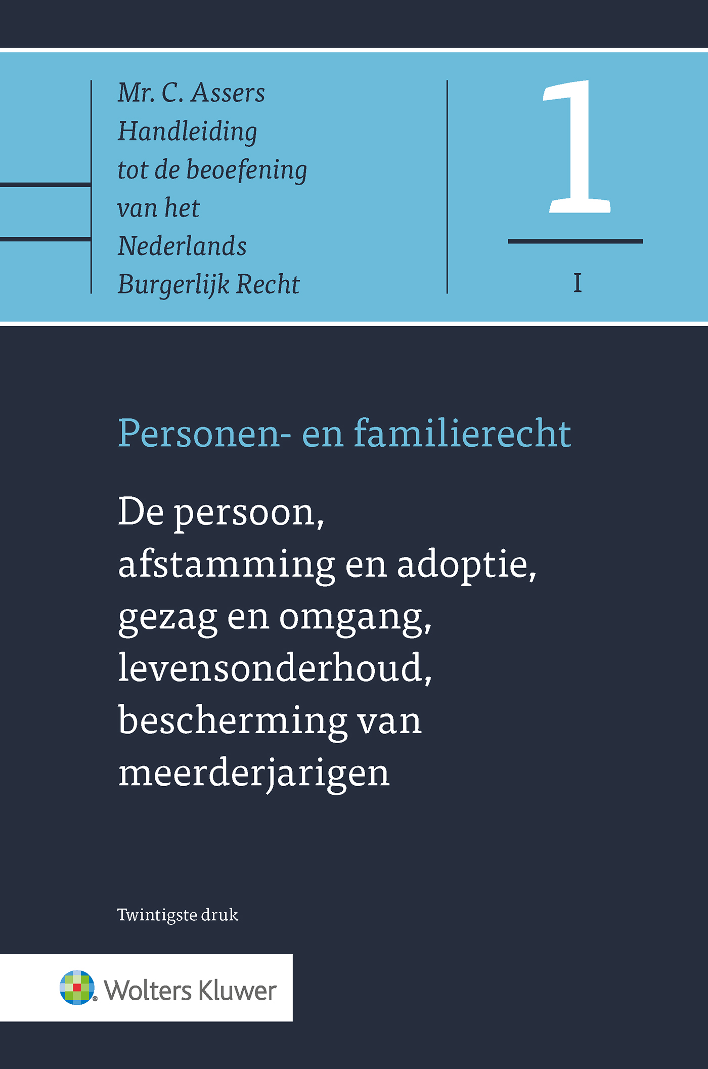 Omslag van De persoon, afstamming en adoptie, gezag en omgang, levensonderhoud