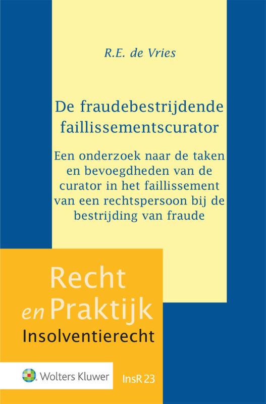 Omslag van De fraudebestrijdende faillissementscurator