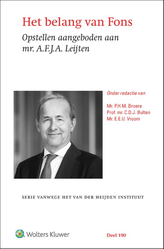Omslag van Het belang van Fons