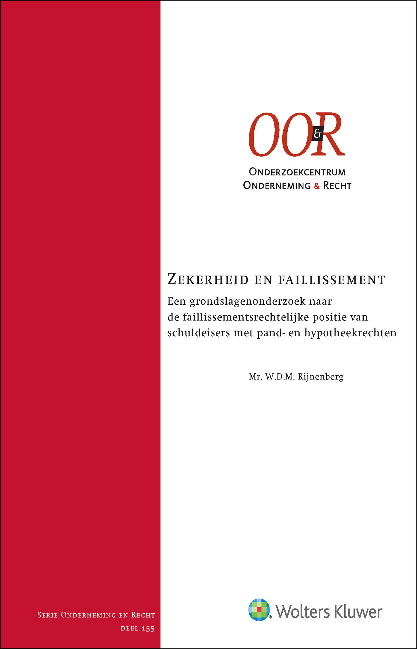 Omslag van Zekerheid en faillissement