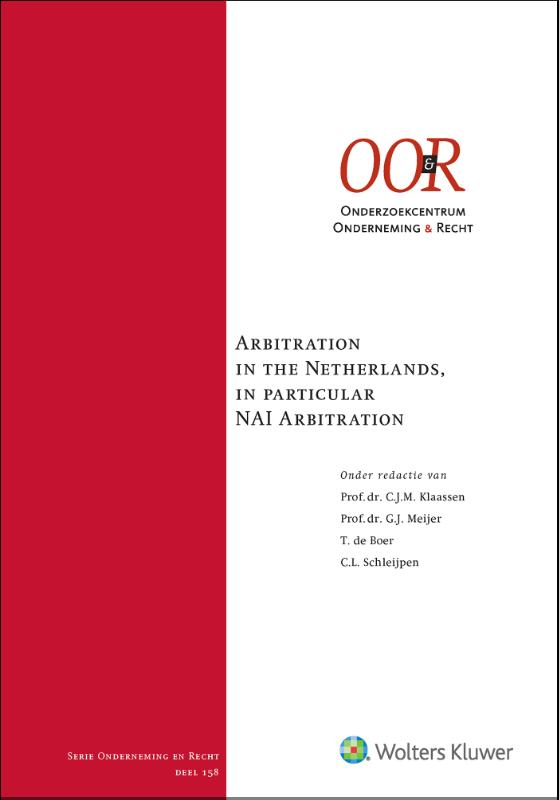 Omslag van Arbitration in the Netherlands, in particular NAI Arbitration