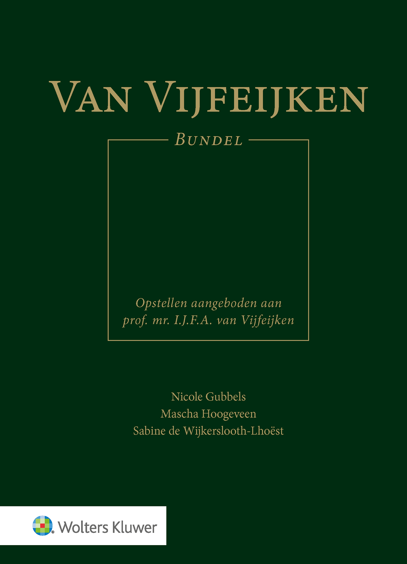 Omslag van Van Vijfeijkenbundel