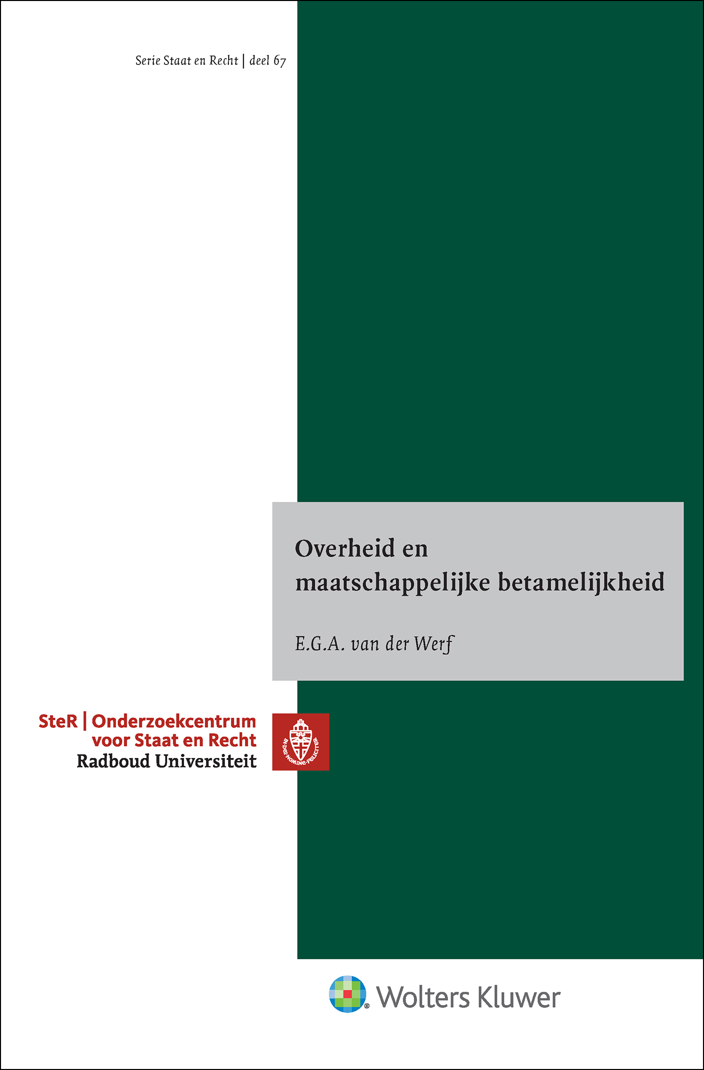 Omslag van Overheid en maatschappelijke betamelijkheid