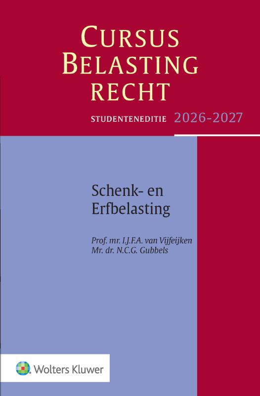 Omslag van Studenteneditie Cursus Belastingrecht Schenk- en Erfbelasting 2026-2027