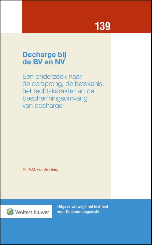 Omslag van Decharge bij de BV en NV