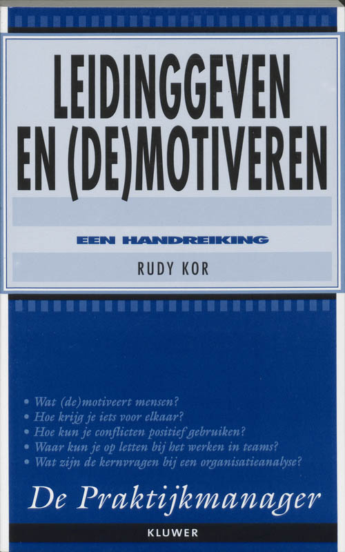 Omslag van Leidinggeven en (de)motiveren