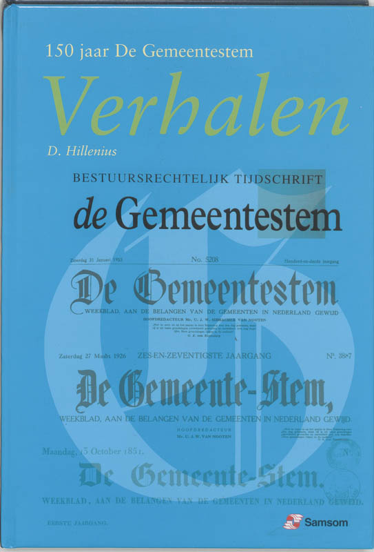 Omslag van Verhalen - 150 jaar De Gemeentestem