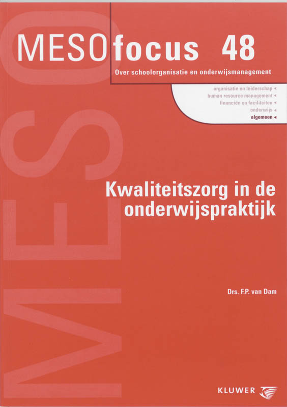 Omslag van Kwaliteitszorg in de onderwijspraktijk