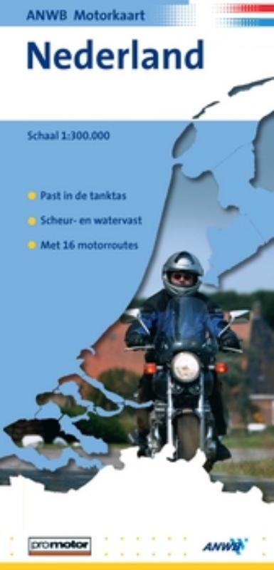 Omslag van ANWB motorkaart Nederland 1:300.000