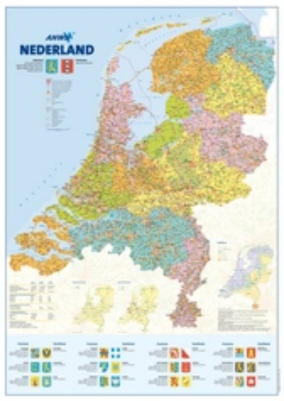 Omslag van ANWB Landkaart Nederland