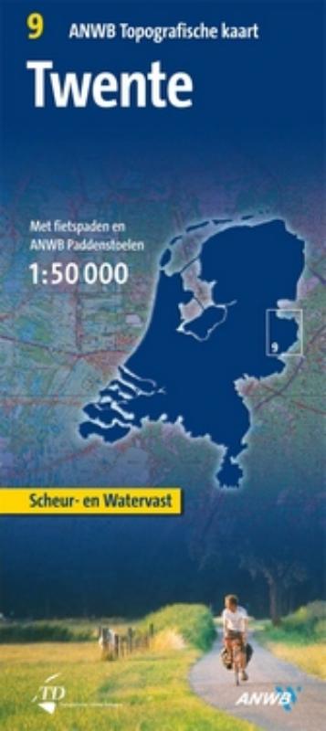 Omslag van Topografische kaart 9 Twente 1:50.000