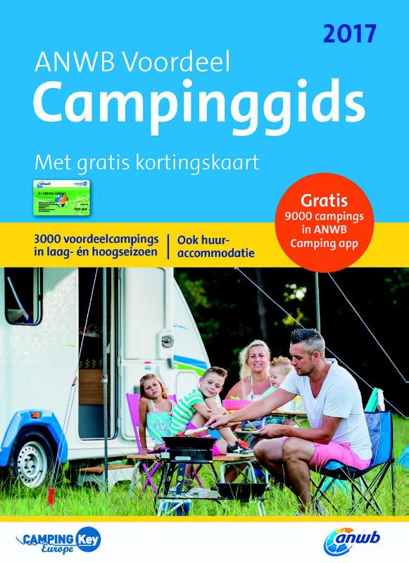 Omslag van ANWB voordeel campinggids 2017