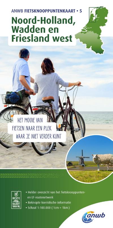 Omslag van Noord-Holland, Wadden en Friesland west 1:100.000