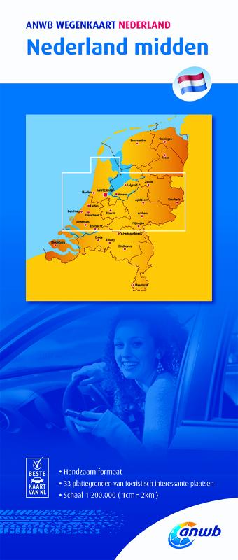 Omslag van Nederland midden 1:200000