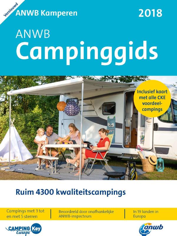 Omslag van Anwb campinggids 2018