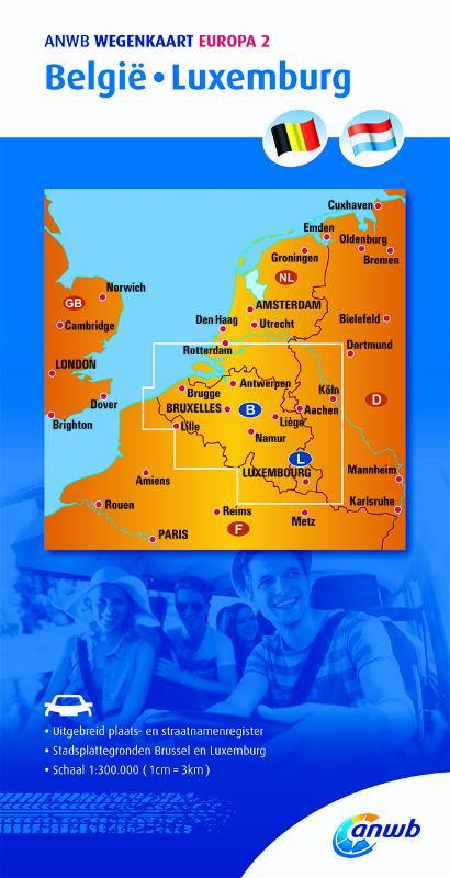 Omslag van Wegenkaart 2. België/Luxemburg