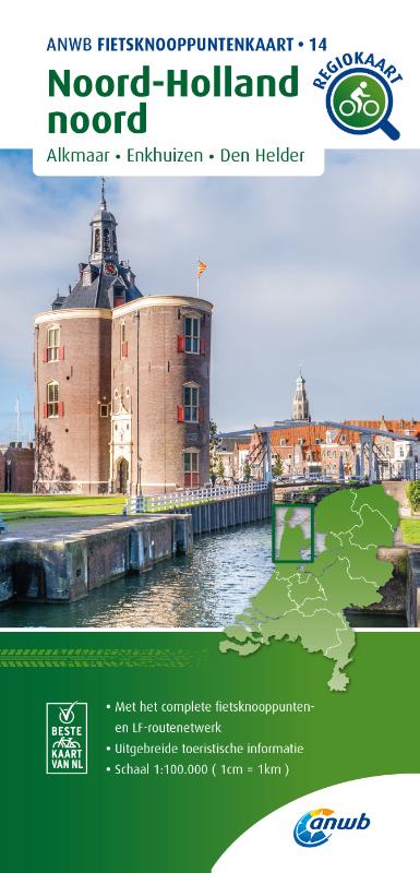 Omslag van Fietsknooppuntenkaart Noord-Holland noord 1:100.000