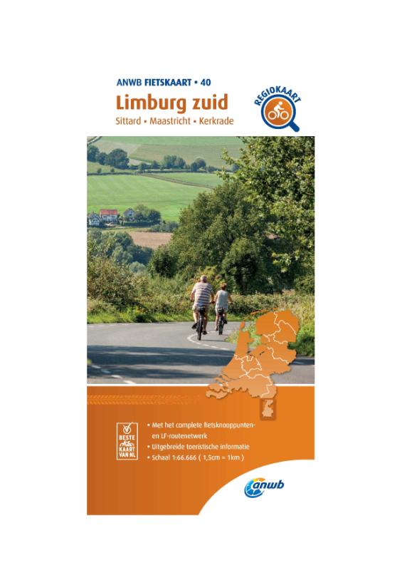 Omslag van Fietskaart Limburg zuid 1:66.666